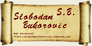 Slobodan Bukorović vizit kartica